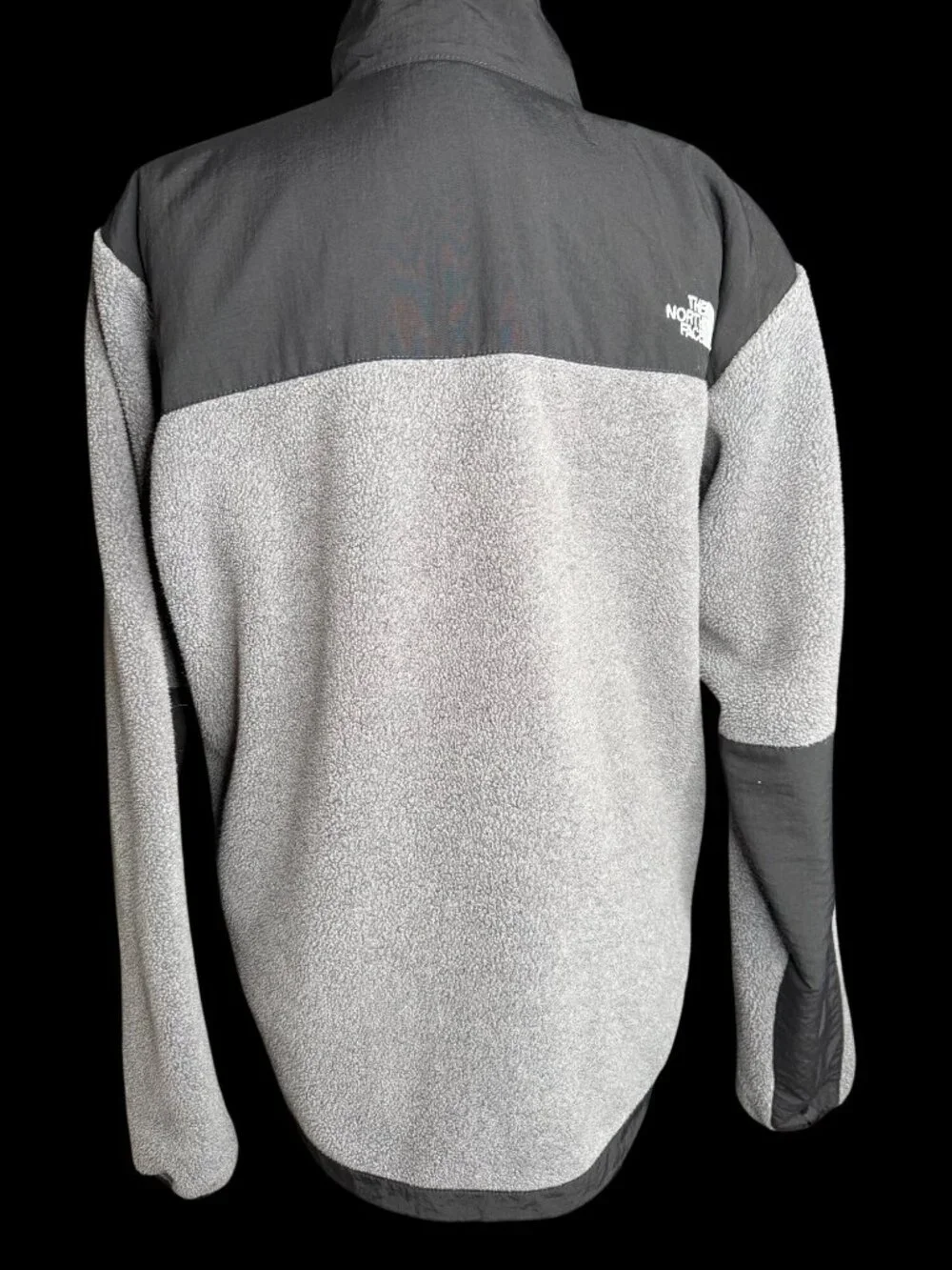 Vintage The North Face Denali Fleece Jacket Men M Full Zip Pockets Gray Polartec